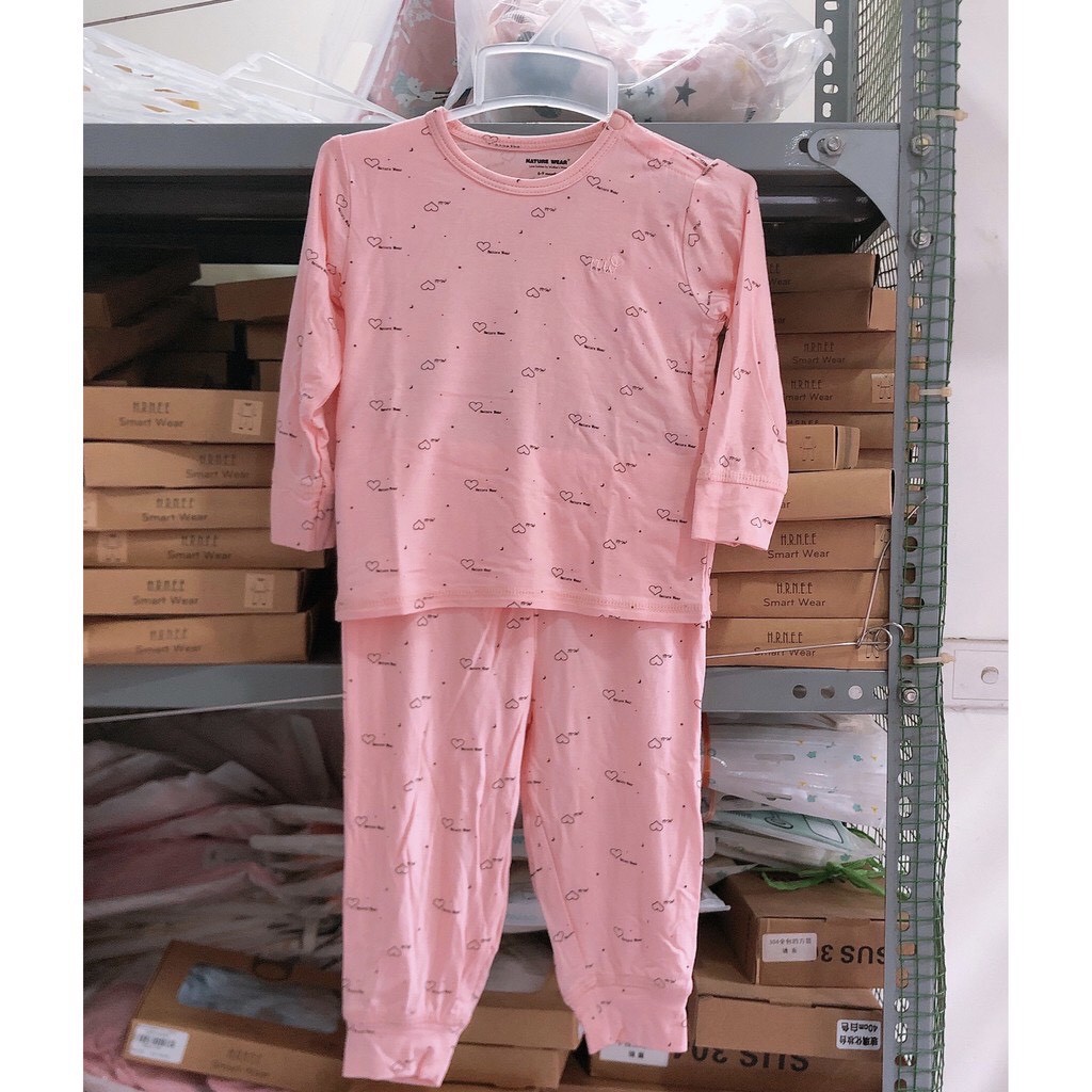 Bộ dài tay cài vai Nature Wear