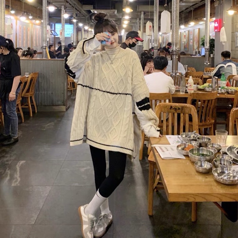 Áo len phối tay sơmi style Hàn Quốc lướt hết ảnh để xem feedback