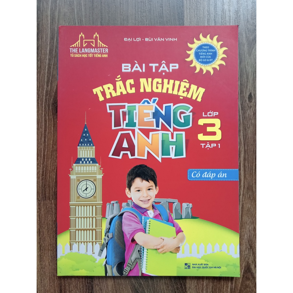 Sách - Combo bài tập trắc nghiệm tiếng anh lớp 3 (T1 + T2)