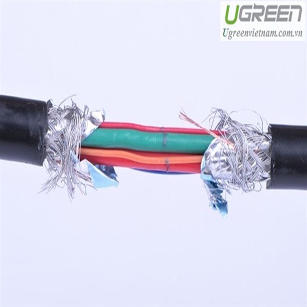 Cáp Chuyển 3.5mm MALE TO 2RCA FEMALE ugreen 10547 Chính Hãng