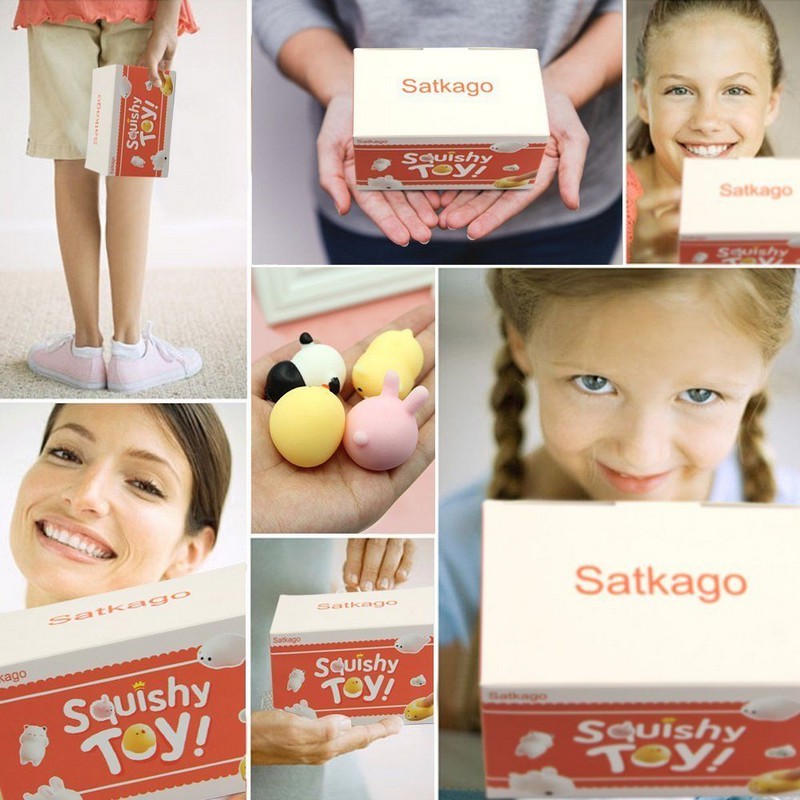 Đồ chơi bóp nén đàn hồi giải tỏa căng thẳng thiết kế động vật hoạt hình nhiều mẫu tùy chọn