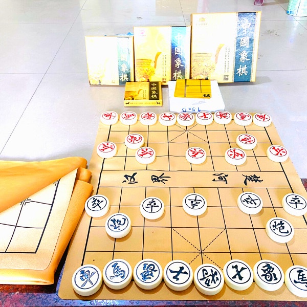 Bàn cờ tướng bằng da siêu mịn đẹp chống nước chống cháy không nếp gấp khi gấp
