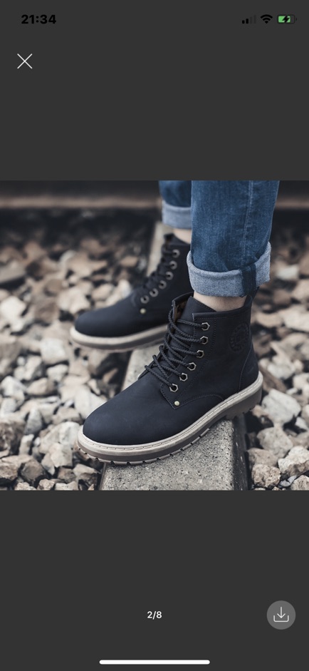 Giày nam cao cổ sneaker cao bồi hoang dã | BigBuy360 - bigbuy360.vn