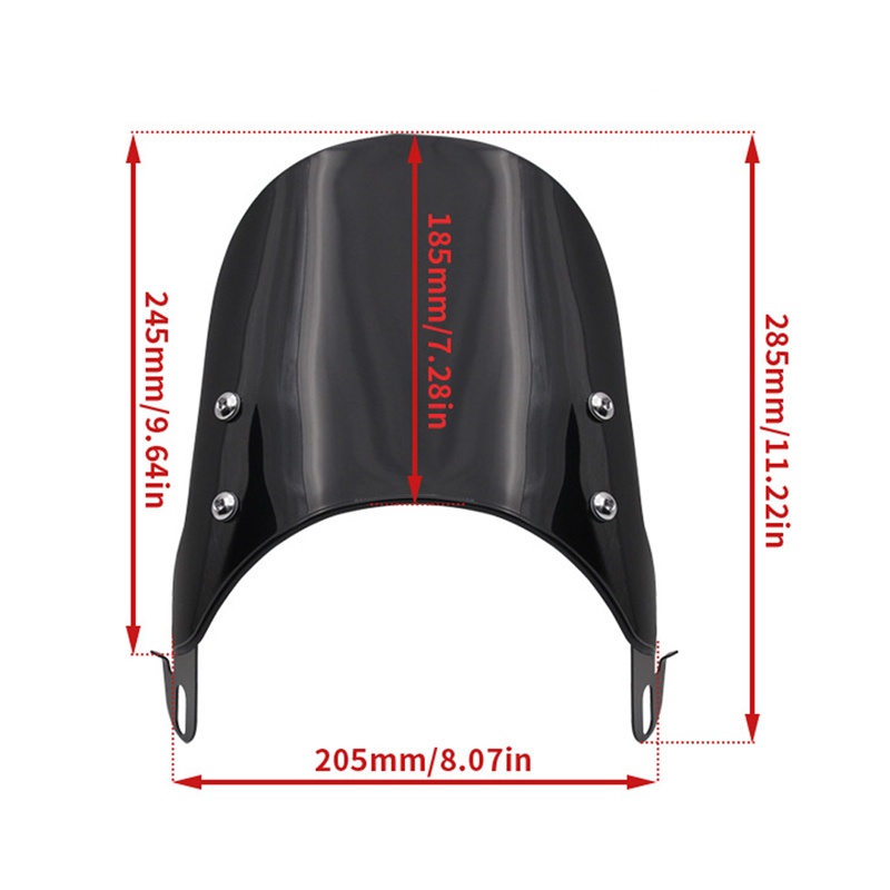 Tấm chắn gió mở rộng cho đèn pha xe mô tô 5-7inch