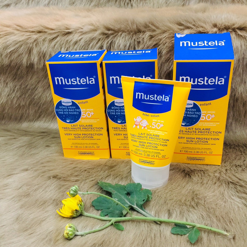 ✅KEM CHỐNG NẮNG CHO TRẺ SƠ SINH VÀ EM BÉ MUSTELA SPF 50+ 100ML