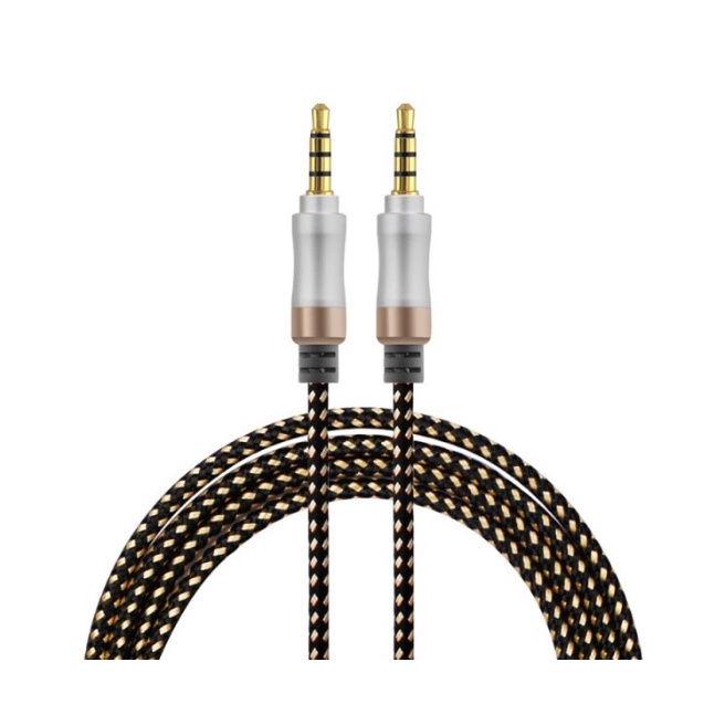 Dây cáp kết nối âm thanh 2 đầu 3.5mm dài 2m ( Phát nhạc, thu âm từ các thiết bị hỗ trợ cổng 3.5mm)