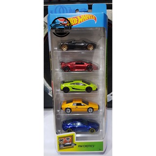 Xe mô hình đồ chơi Hotwheels 1:64 - PACK 5 - EXOTICS