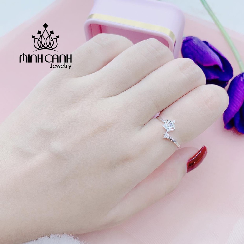 Nhẫn Bạc Vương Miện Dáng Hở Điều Chỉnh Được Size - Minh Canh Jewelry