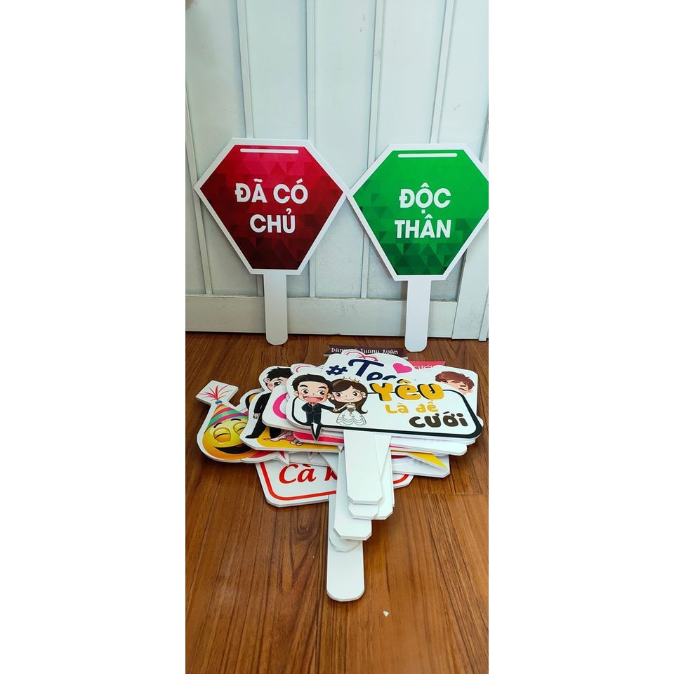 Bảng chụp hình cầm tay _ Hashtag chụp hình đám cưới, đám hỏi, sinh nhật, khai trương, thương hiệu Hafu House M501-550