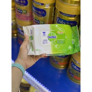 KHĂN GIẤY ƯỚT DETTOL KHÁNG KHUẨN 50 MIẾNG (DATE SIÊU MỚI)