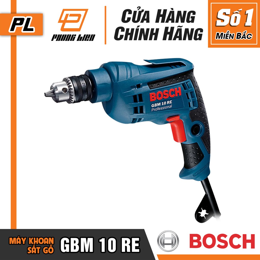 [Chính Hãng] Máy Khoan Bắt Vít Bosch GBM 10 RE (10MM-600W)