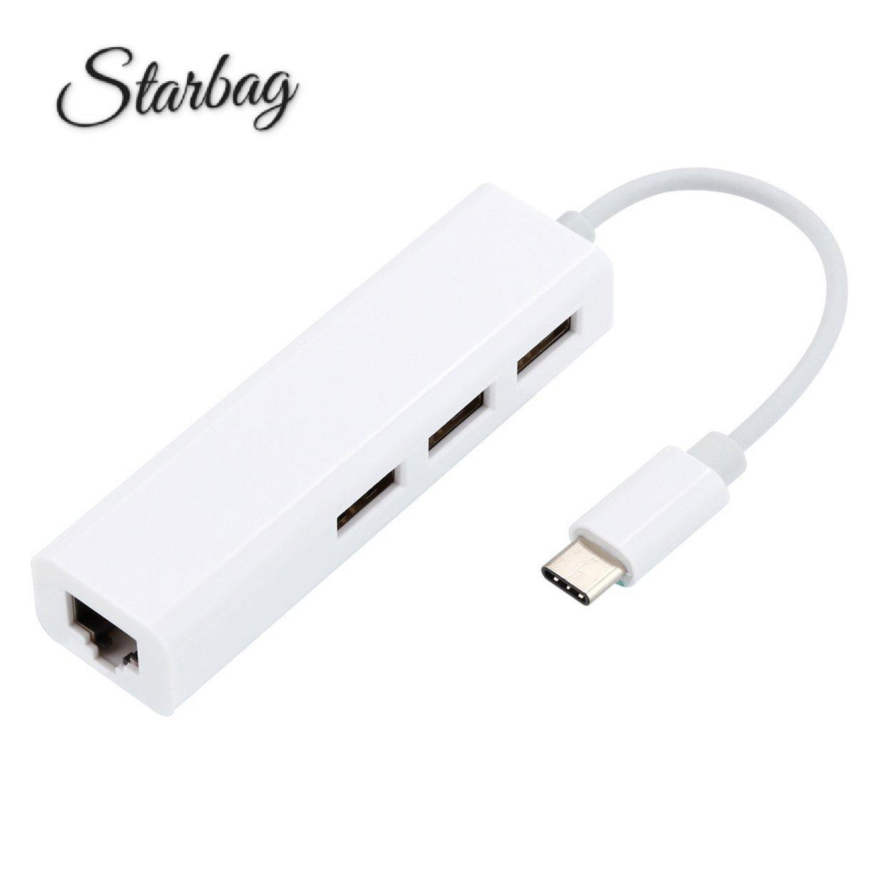 Cáp Chuyển Đổi Usb-C Usb 3.1 Type C Sang Usb Rj45 Ethernet Lan Cho Macbook Pc