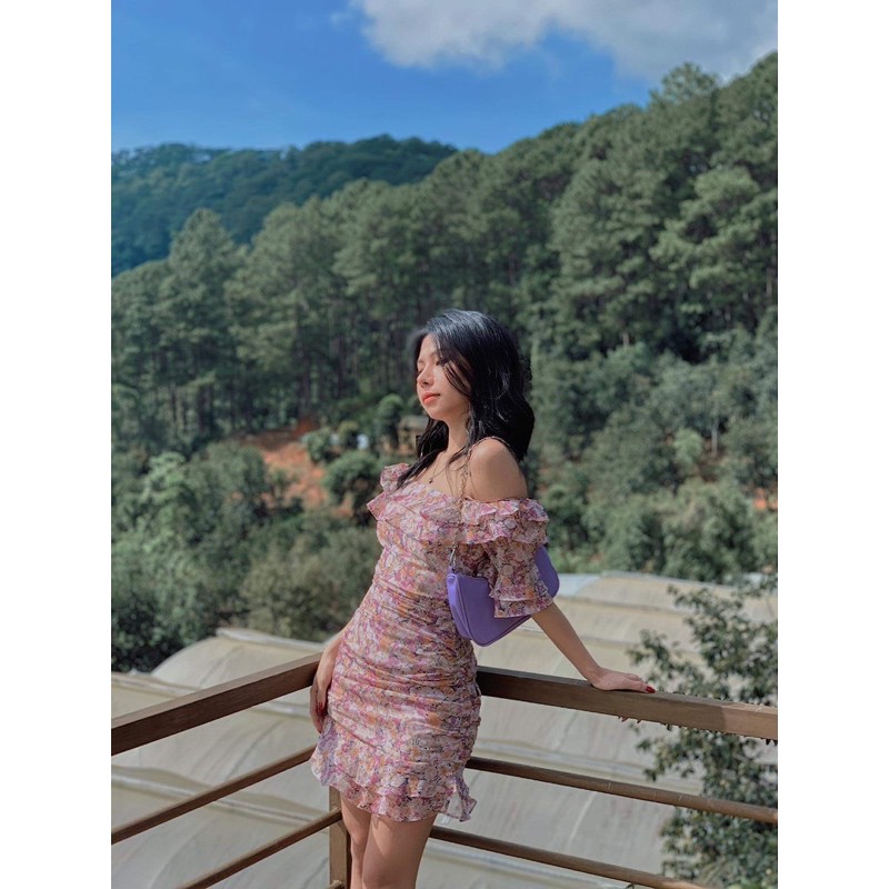 Đầm hai dây nhúng - D150