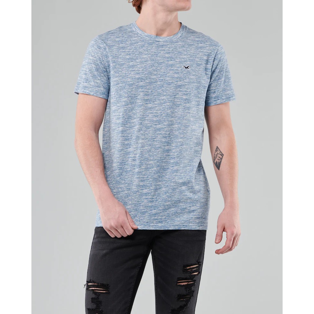 Áo Thun Nam cổ tròn Hollister crewneck T-shirt cotton co giãn, mềm mịn , form regular fit - Modife Shop