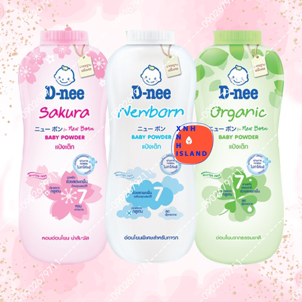 Phấn Rôm Em Bé D-nee Kids Baby Powders Thái Lan - 380gr