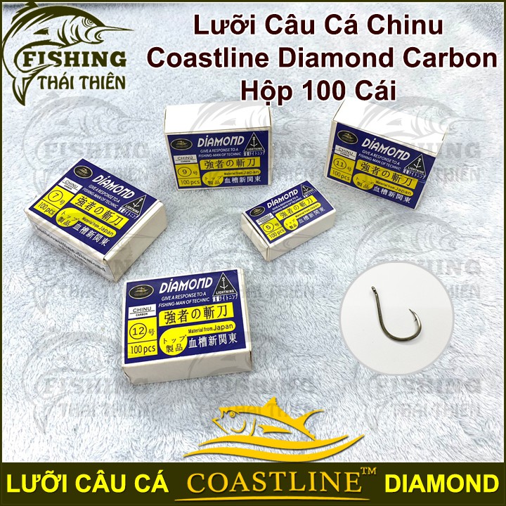 Lưỡi câu cá Diamond Chinu Carbon Coastline