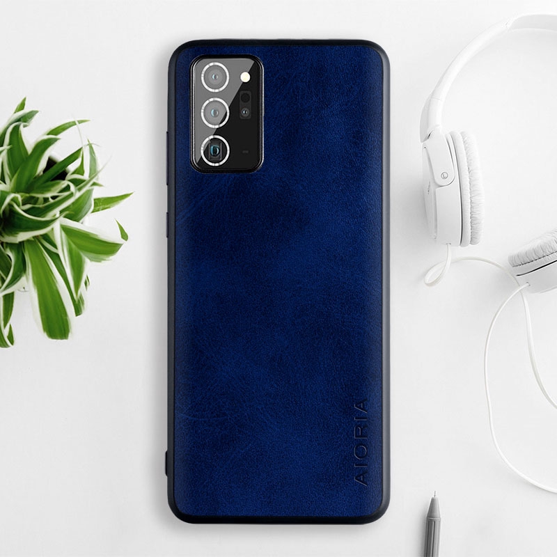 Ốp Điện Thoại Da TPU Kiểu Vintage Thời Trang Cho Samsung Galaxy Note 20 plus 5G
