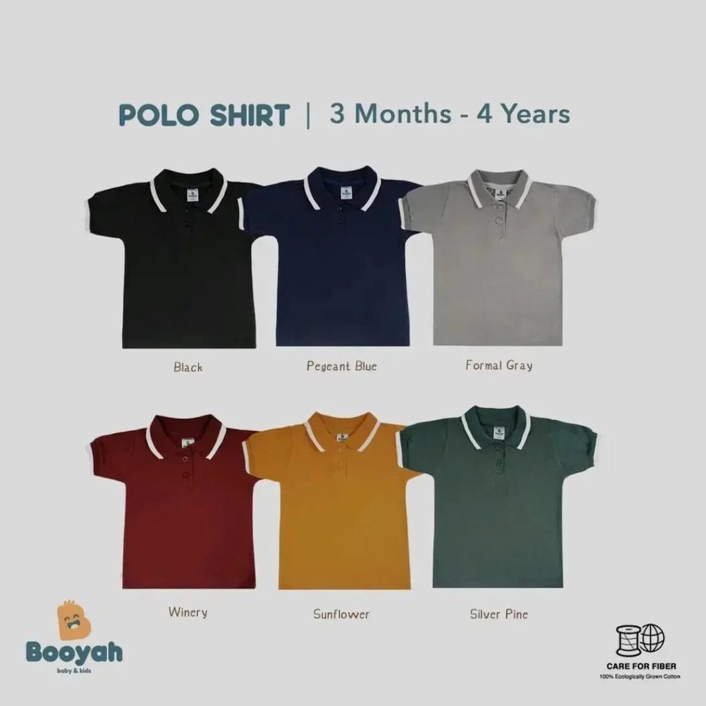 Áo Thun POLO Ngắn Tay In Chữ Booyah BABY & KIDS