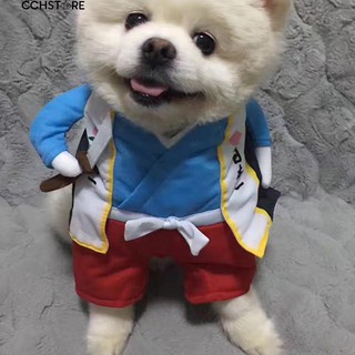 Đồ hoá trang phong cách samurai độc đáo cho thú cưng nhỏ