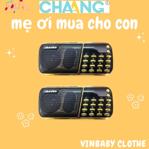 Đài tắm ngôn ngữ cho bé - Craven chính hãng 3 pin CR 853 - Loa nghe cho bé từ sơ sinh copy sẵn tiếng anh và tiếng việt