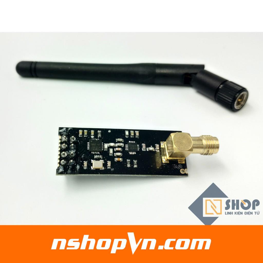 Mạch thu phát RF NRF24L01 + PA LNA 2.4Ghz Anten rời cho các ứng dụng điều khiển truyền nhận không dây sóng radio 2.4Ghz