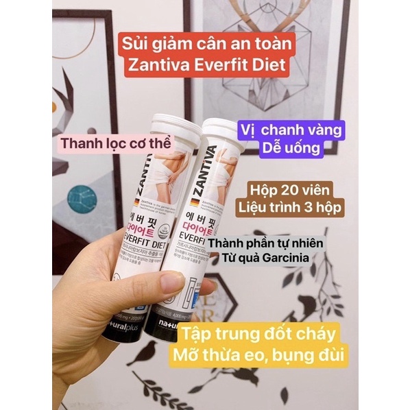 Viên sủi giảm cân an toàn Zantiva