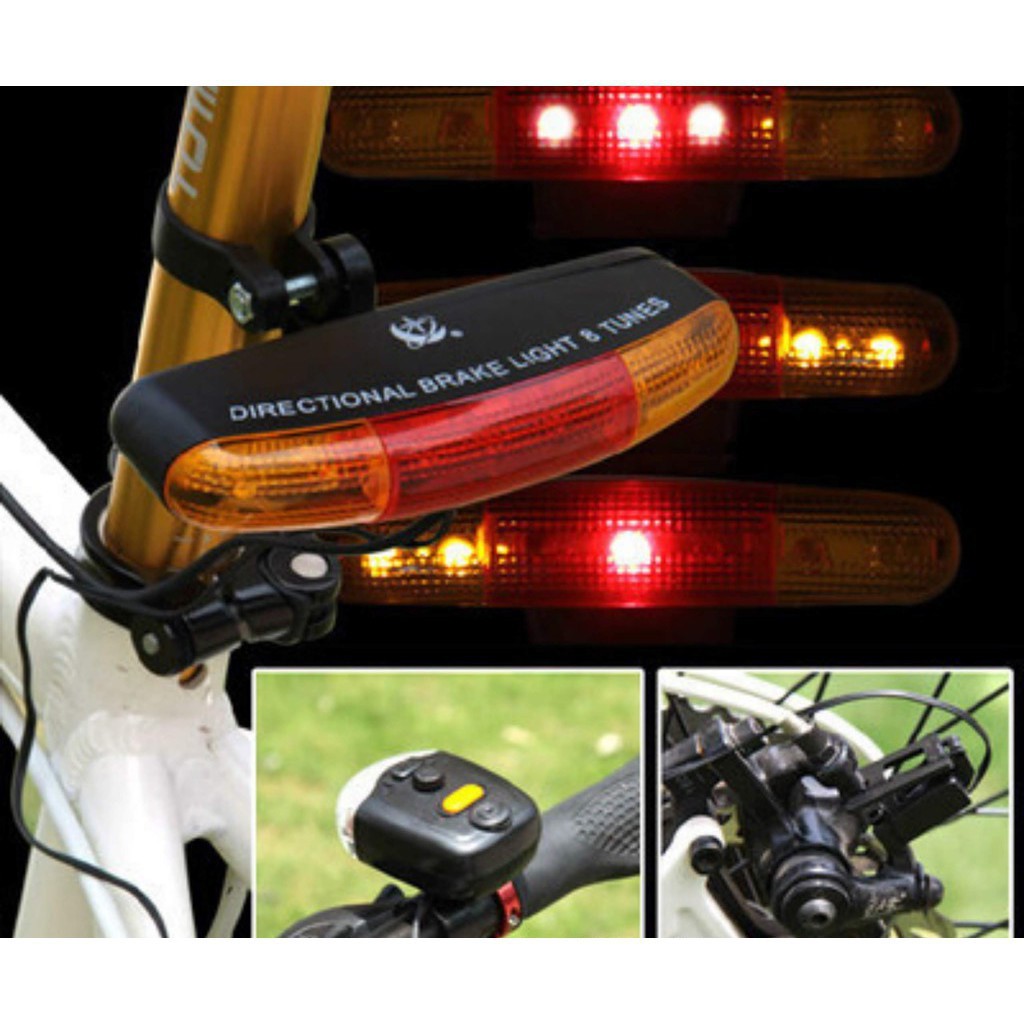 Đèn xi nhan LED sau kết hợp còi chuyên dụng xe đạp
