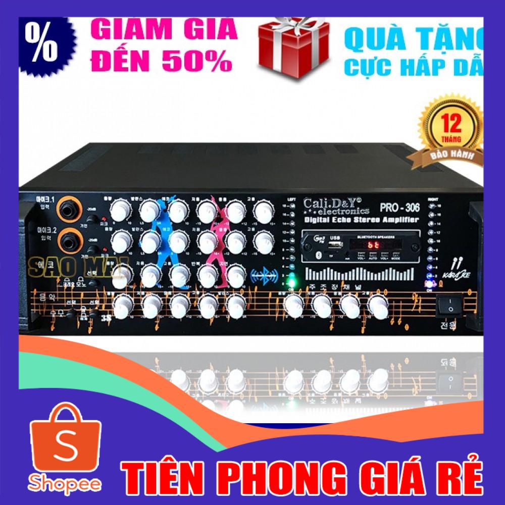 [ GIÁ RẺ ] Ampli BLUETOOTH karaoke Amply nghe nhạc gia đình Cali.D&Y PRO-306