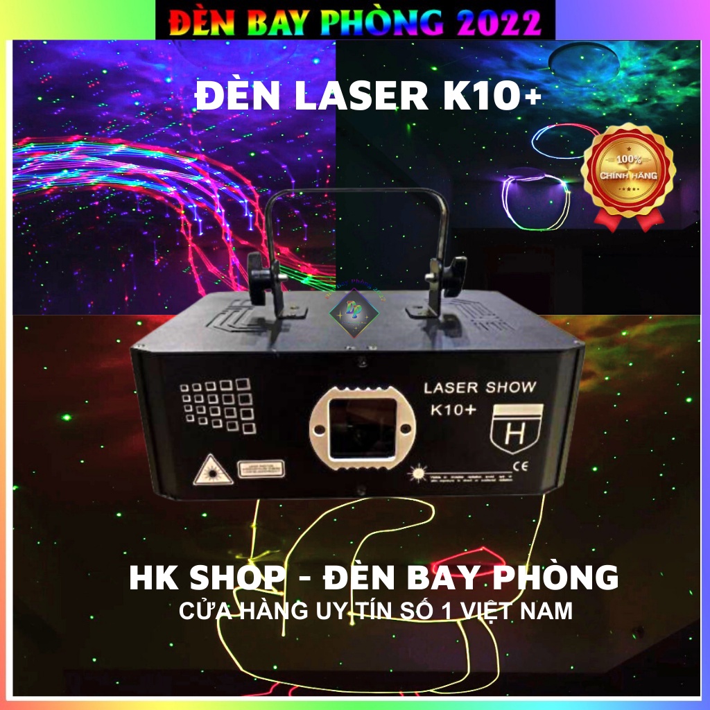 Đèn Laser K10+ Plus bản Dùng Cho Phòng Karaoke Sân Khấu Đèn Con Vịt [Hàng Chính Hãng ]