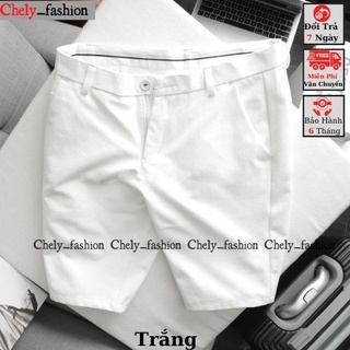 Quần short nam tây âu vải chéo chống nhăn, quần đùi nam dáng âu  ôm body Chely_fashion