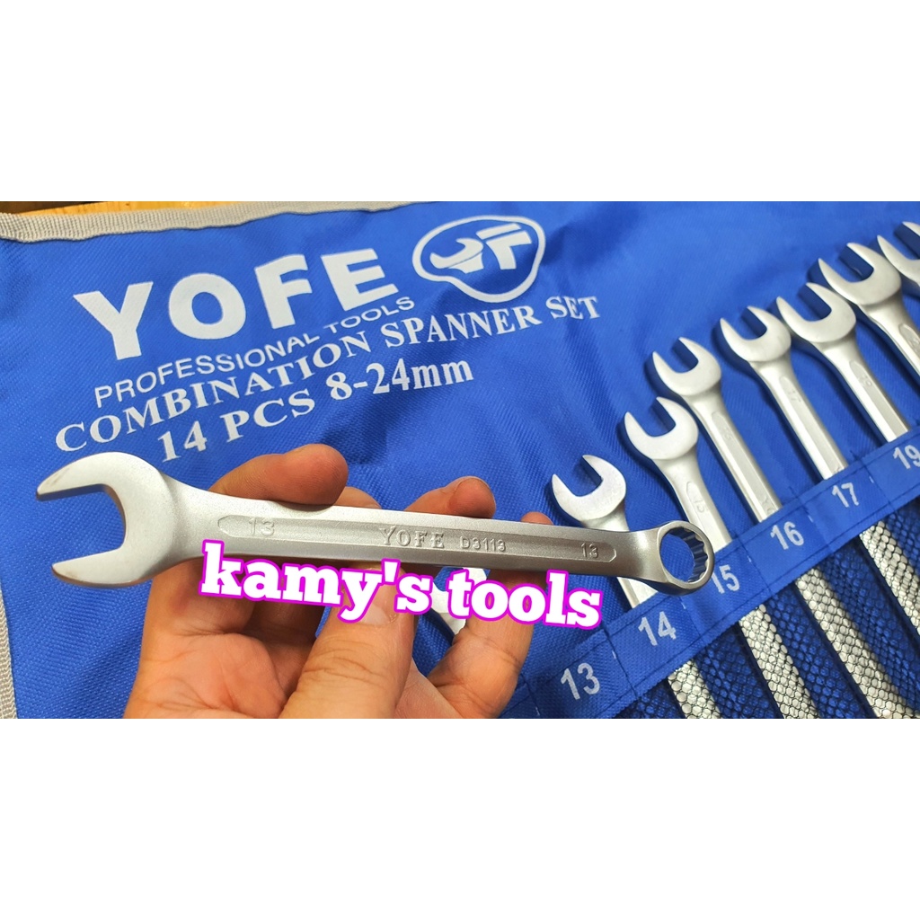 Bộ cờ lê vòng miệng Yofe 14 cây 8mm-24mm