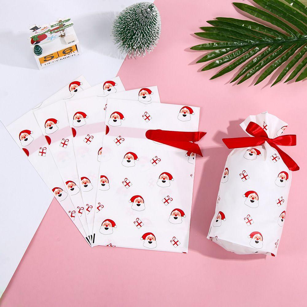 Bộ 5 Túi Đựng Kẹo Họa Tiết Bông Tuyết Giáng Sinh Trang Trí Nhà Cửa