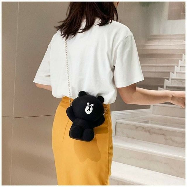 [ĐỦ MÀU] ♥️Túi Gấu Silicon Siêu Dễ Thương Kèm 2 Dây♥️ | BigBuy360 - bigbuy360.vn