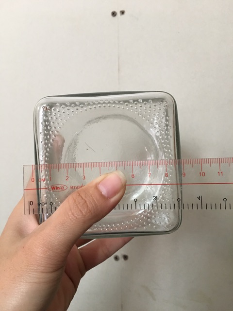 Hủ thủy tinh vuông nắp thiếc 500ml 730ml đựng gia vị nhà bếp trà caphe ngâm mật ong saffron