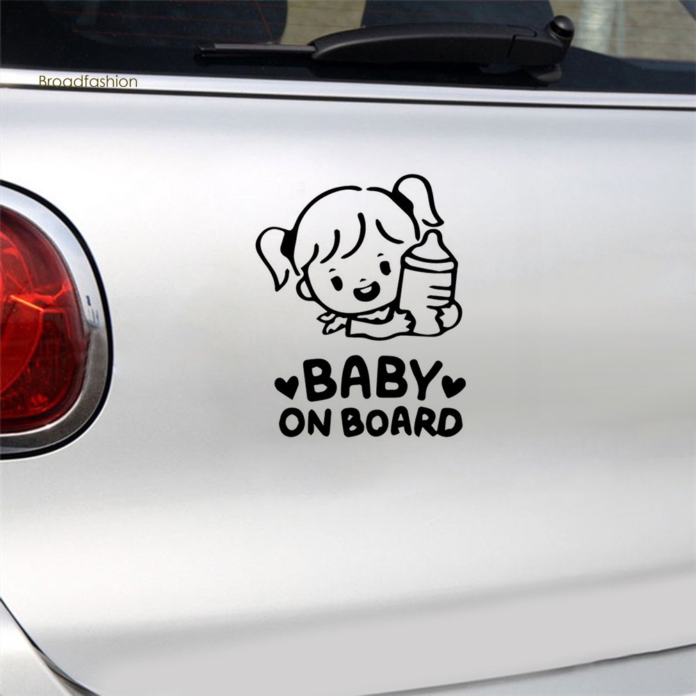 Sticker Dán Trang Trí Xe Hơi Hình &quot;baby On Board&quot;