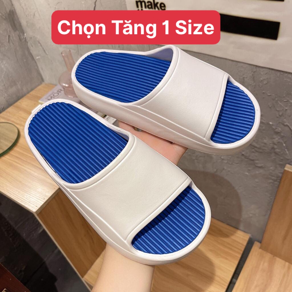 ( Xả Kho ) Dép Quai Ngang Nữ Nam Kiểu Dáng Bánh Mỳ Siêu Nhẹ Tăng Chiều Cao