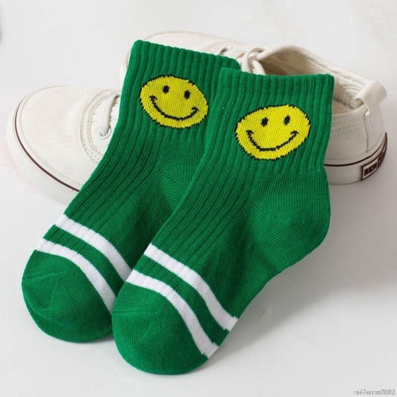 Bộ 5 đôi tất cotton mềm chống trượt in hình hoạt hình cho bé