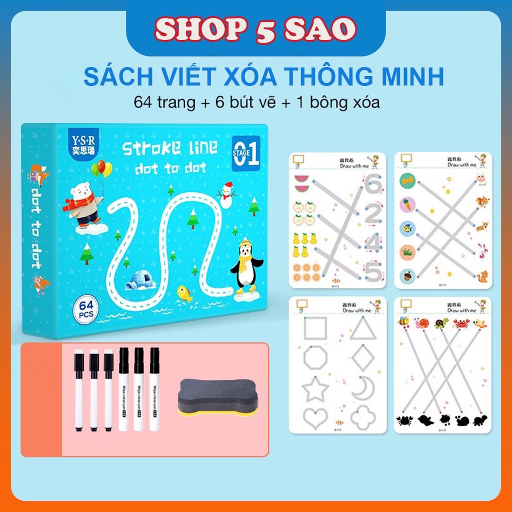 Sách Viết Xóa Được Cho Bé Phát Triển Thông Minh