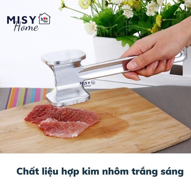 [ ĐỦ SIZE] Búa đập thịt dần thịt bò giã dầm làm mềm thịt heo đập đá hành tỏi xả gừng ớt hạt óc chó vuông tròn MISY HOME