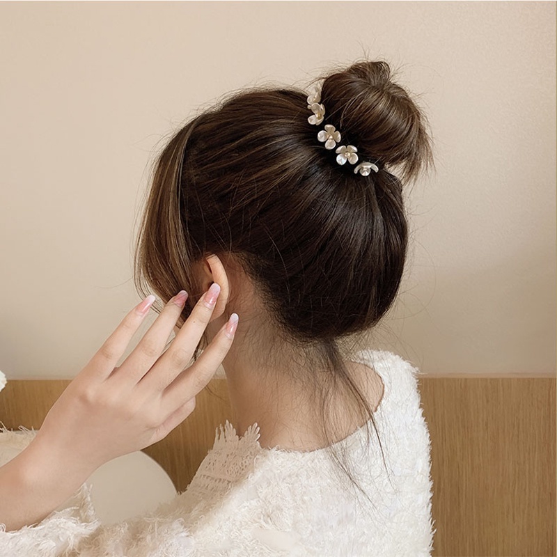 Dụng cụ búi tóc đính hạt ngọc trai nhân tạo xinh xắn thời trang dành cho nữ