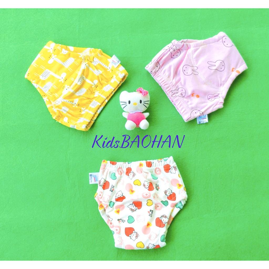 3 Quần bỏ bỉm GOODMAMA 6 lớp .Size: 80 - 90 - 100-cho bé từ 5kg-17kg