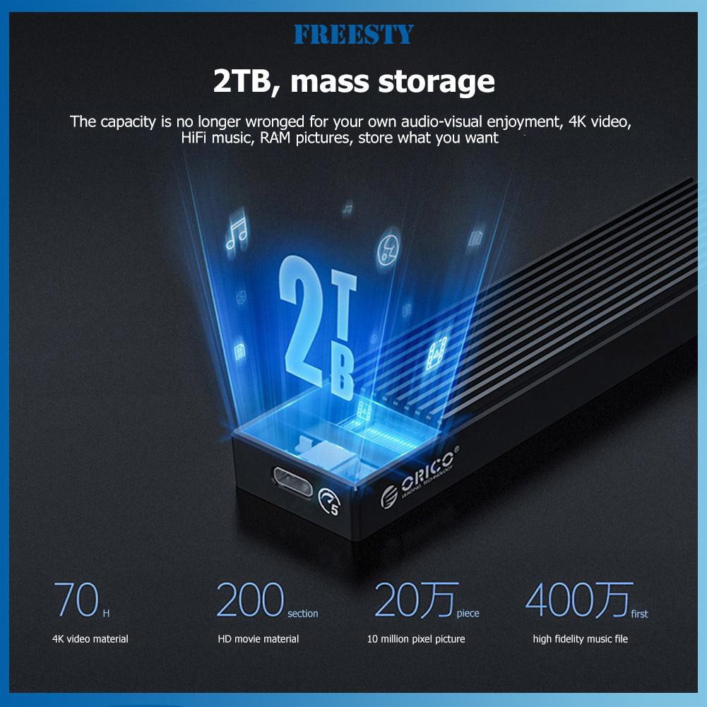 Vỏ Ổ Cứng Ngoài Orico M2Pv-C3 Type-C M.2 Nvme Ssd Usb3.1 10gbps | BigBuy360 - bigbuy360.vn