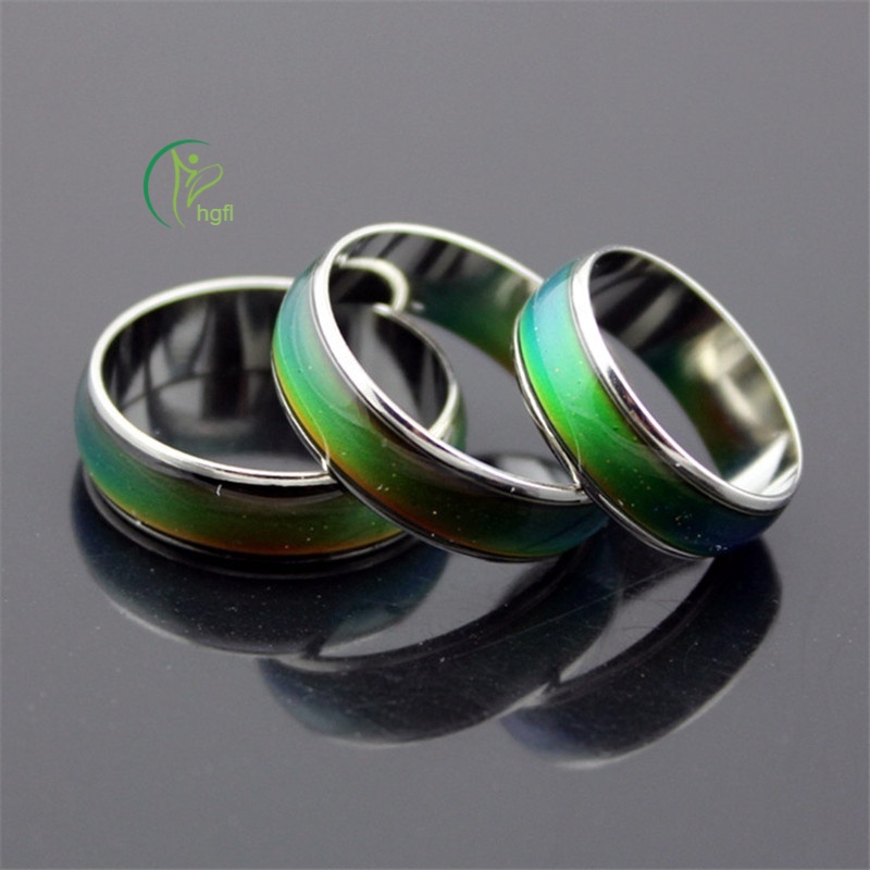 HYP Changing Color Rings Mood Emotion Feeling Temperature Rings For Women  Men Couples Rings Tone Fine Jewelry @VN