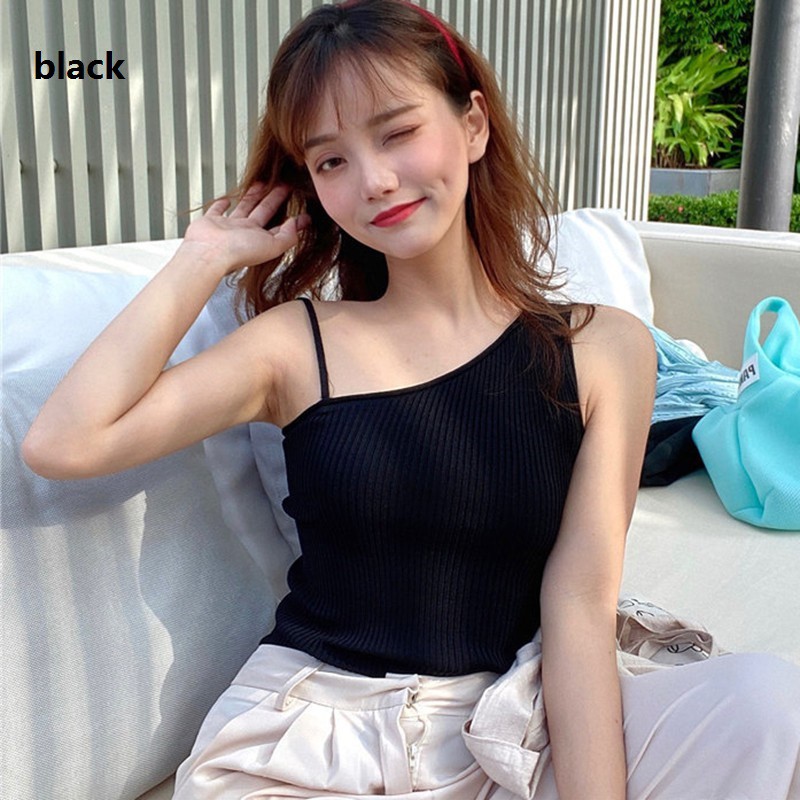 Áo Dệt Kim Sát Nách Thiết Kế Lệch Tà Quyến Rũ | BigBuy360 - bigbuy360.vn