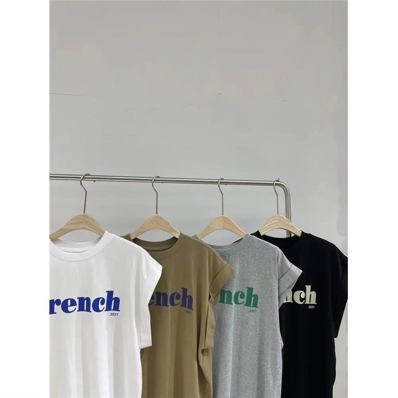 Áo Thun Nữ Không Tay In Chữ Thời Trang Mới