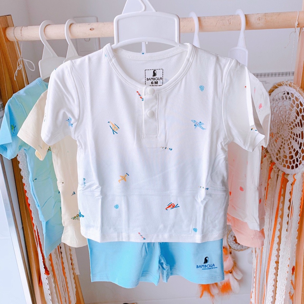 Bambola - bộ cộc tay họa tiết cho bé trai /bé gái