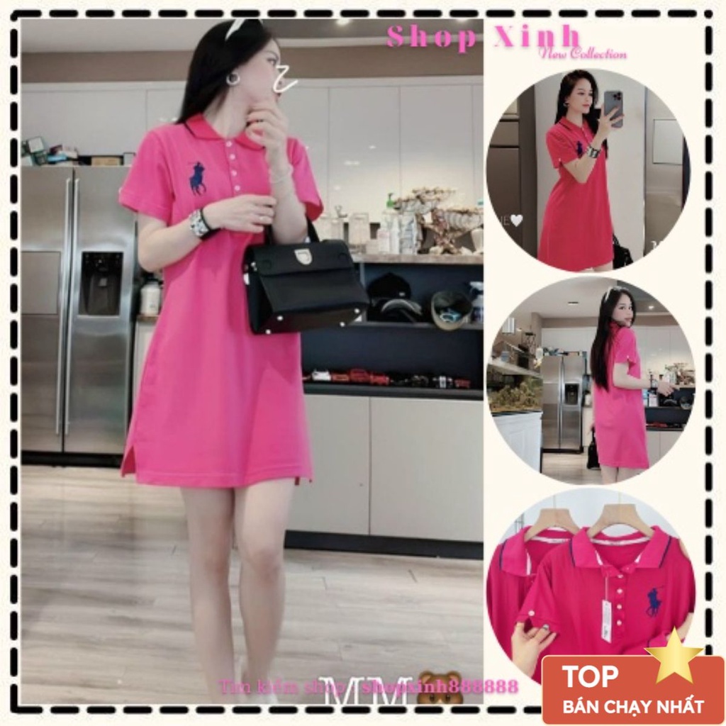 Váy Polo Nữ Đầm Công Sở Trẻ Trung Thun Suông Ôm Body Thiết Kế Cao Cấp Đi Chơi Dự Tiệc Cưới Đẹp Sang Trọng Logo Thêu