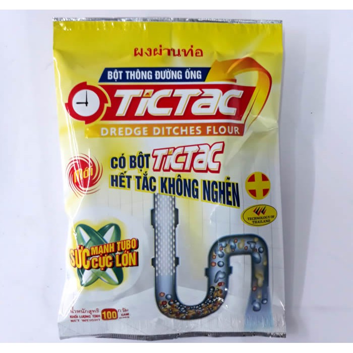 ❤️ FREESHIP ❤️ Bột thông cống tictac - bột thông tắc cống bồn cầu