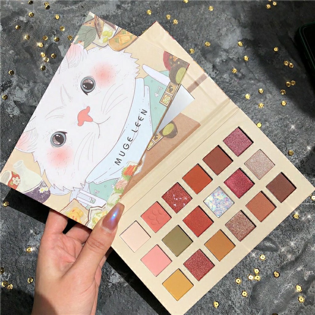 Bảng Phấn Mắt  Mèo 18 Màu Siêu Cute - Phấn Mắt 18 ô | BigBuy360 - bigbuy360.vn