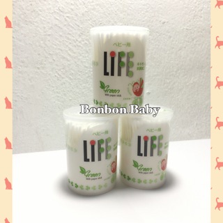 Bông tăm sơ sinh Nhật Life thân giấy